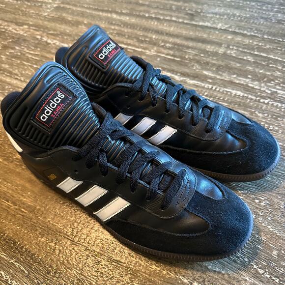 Adidas Samba Classic OG Lifestyle Shoe Sneaker Leather Suede Black Men’s Size 11 main image 4